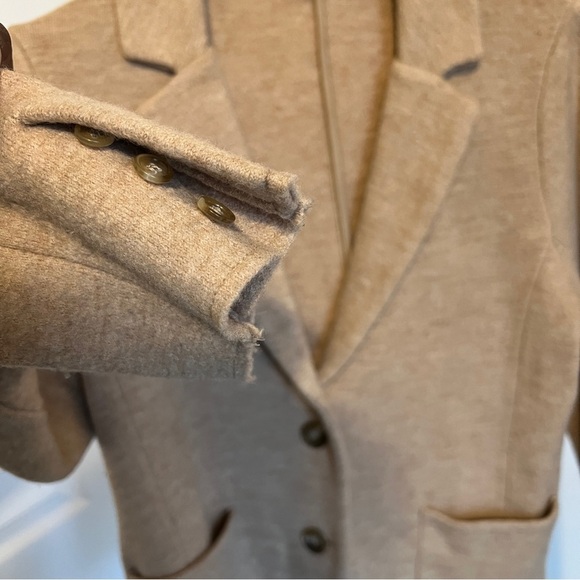 Loft by Anne Taylor 100% Merino Wool Sweater Double Breasted Blazer size large - Picture 5 of 5